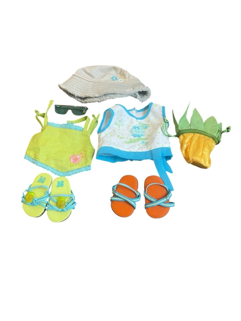 American Girl Tropical Breeze and Weekend Fun I Outfits for 18in. Doll